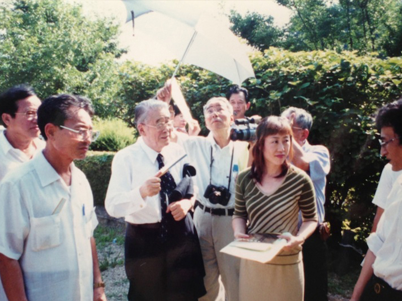 平山郁夫先生の招聘による朝鮮文化部訪日団　同行通訳